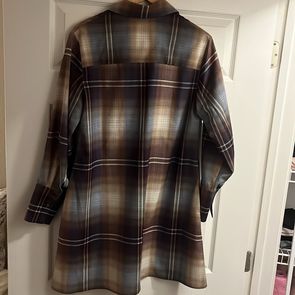 COS Checked plaid mini shirt dress size 6 - Picture 4 of 6